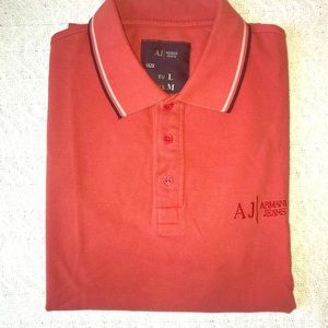 Armani Jeans Polo Shirt Red